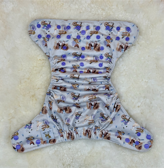 Wickham Wild Goose Lavender Garden AWJ Pocket Diaper