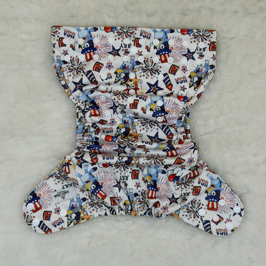 Sweet Cheeks Patriotic Bluey Diaper Cover