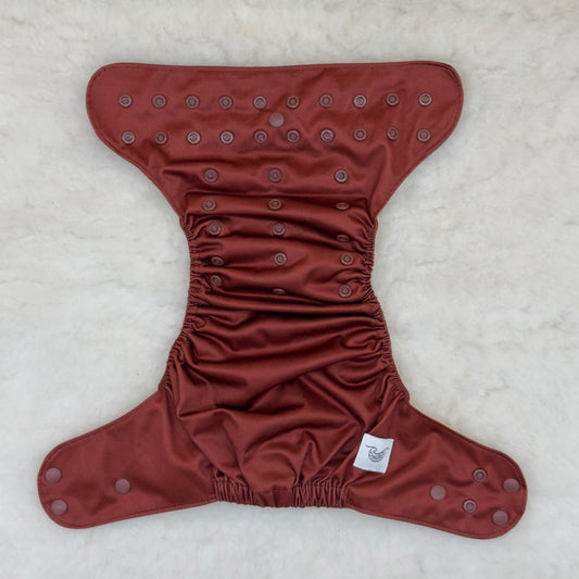 Emerald Cloth Co. Solid Brown AWJ Pocket Diaper