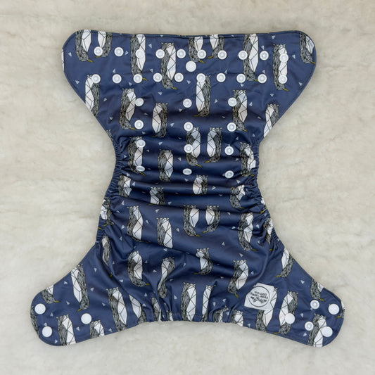 Cedar Valley Cloth Co. Origami Penguins AWJ Pocket Diaper