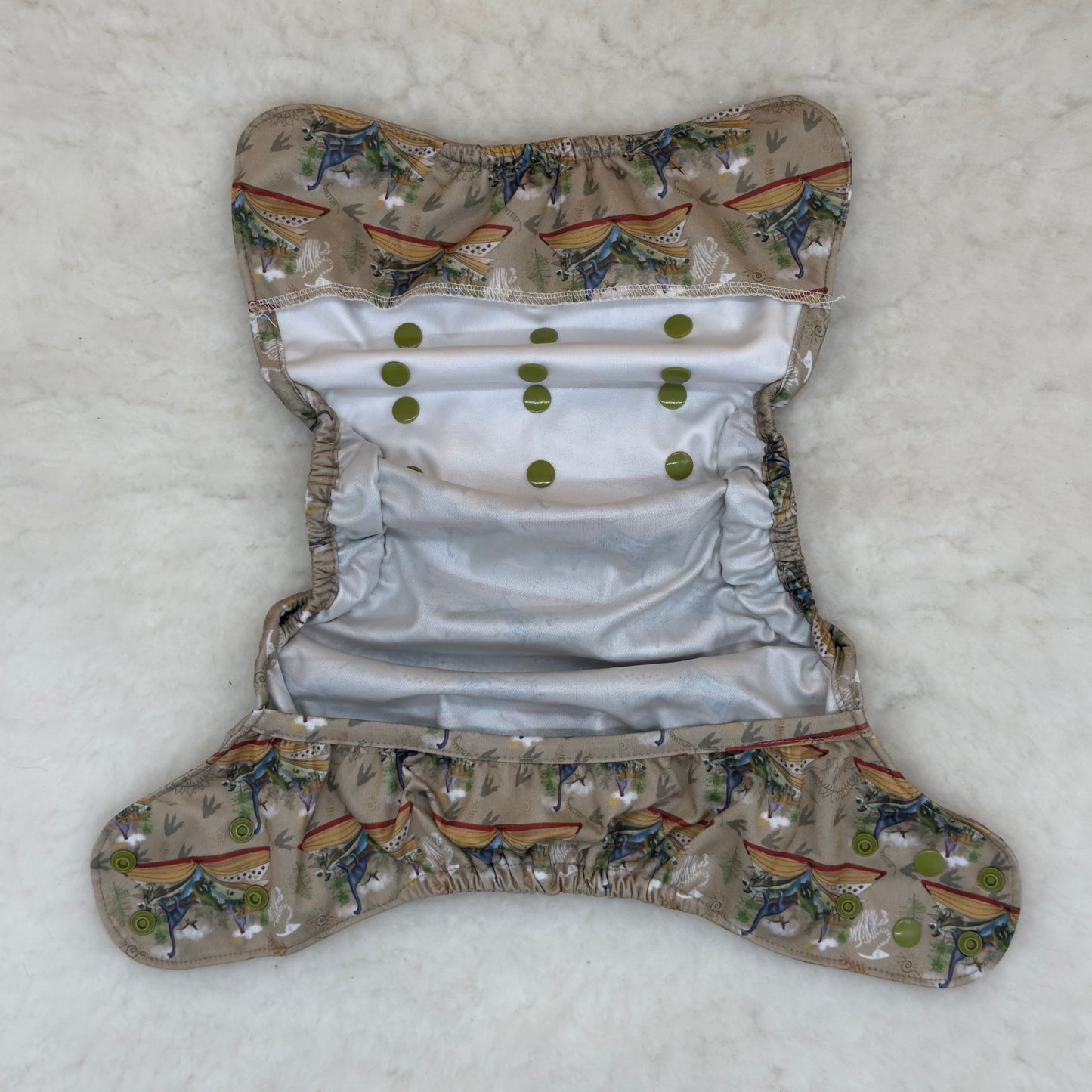 Rig N Gig Royal Fluff Dinosaur Storybook Diaper Cover