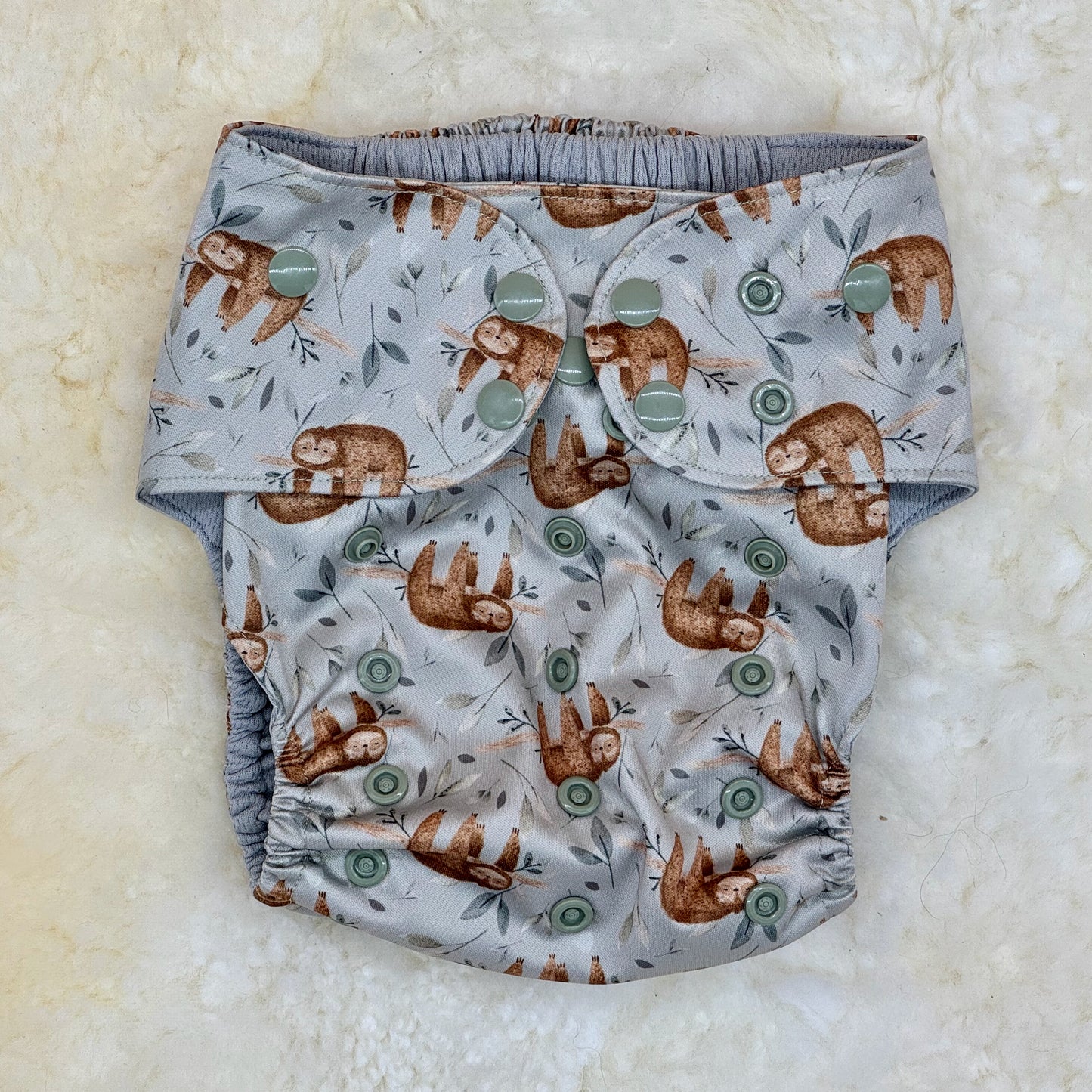 Emerald Cloth Co Sloth AWJ Pocket Diaper