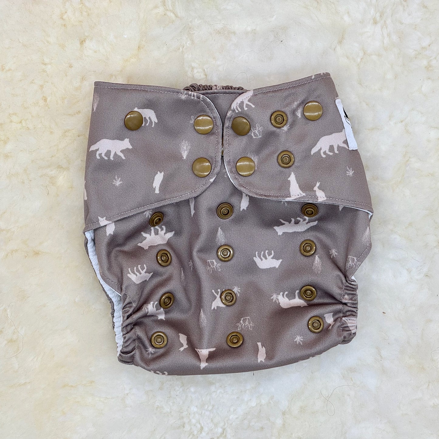 Buffalo Butts Woodland Animals Silhouettes AWJ Pocket Diaper