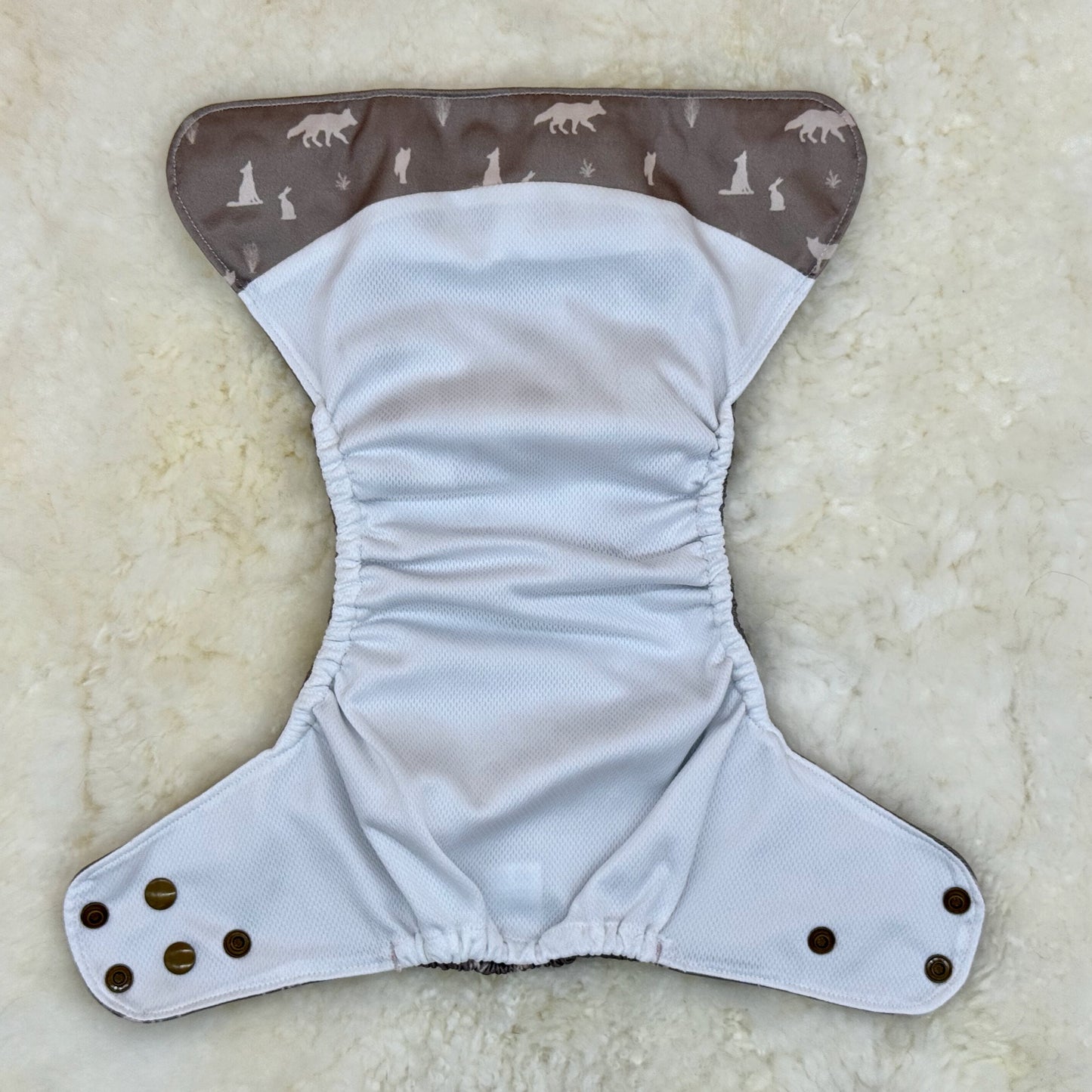 Buffalo Butts Woodland Animals Silhouettes AWJ Pocket Diaper