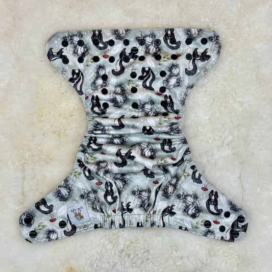 Wickham Wild Skunk AWJ Pocket Diaper