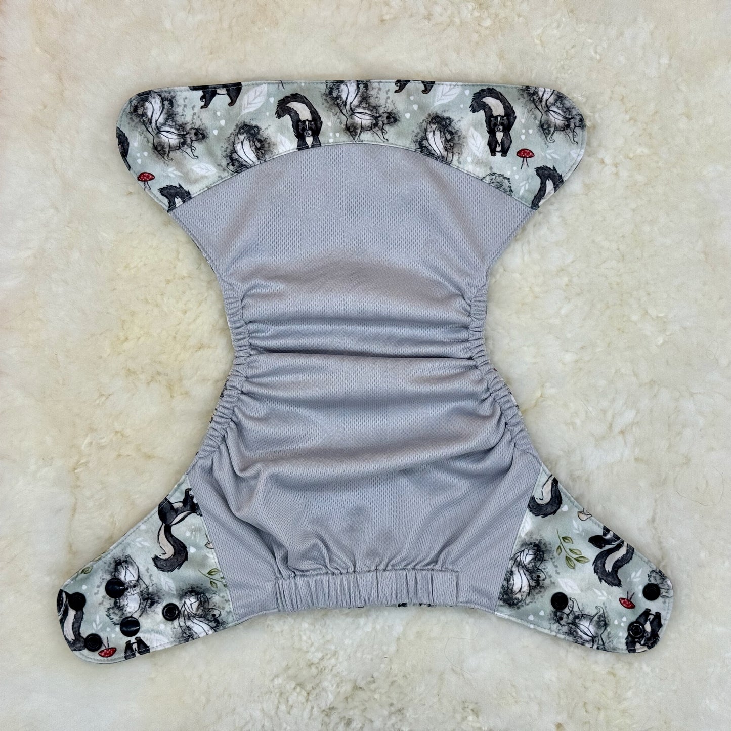 Wickham Wild Skunk AWJ Pocket Diaper