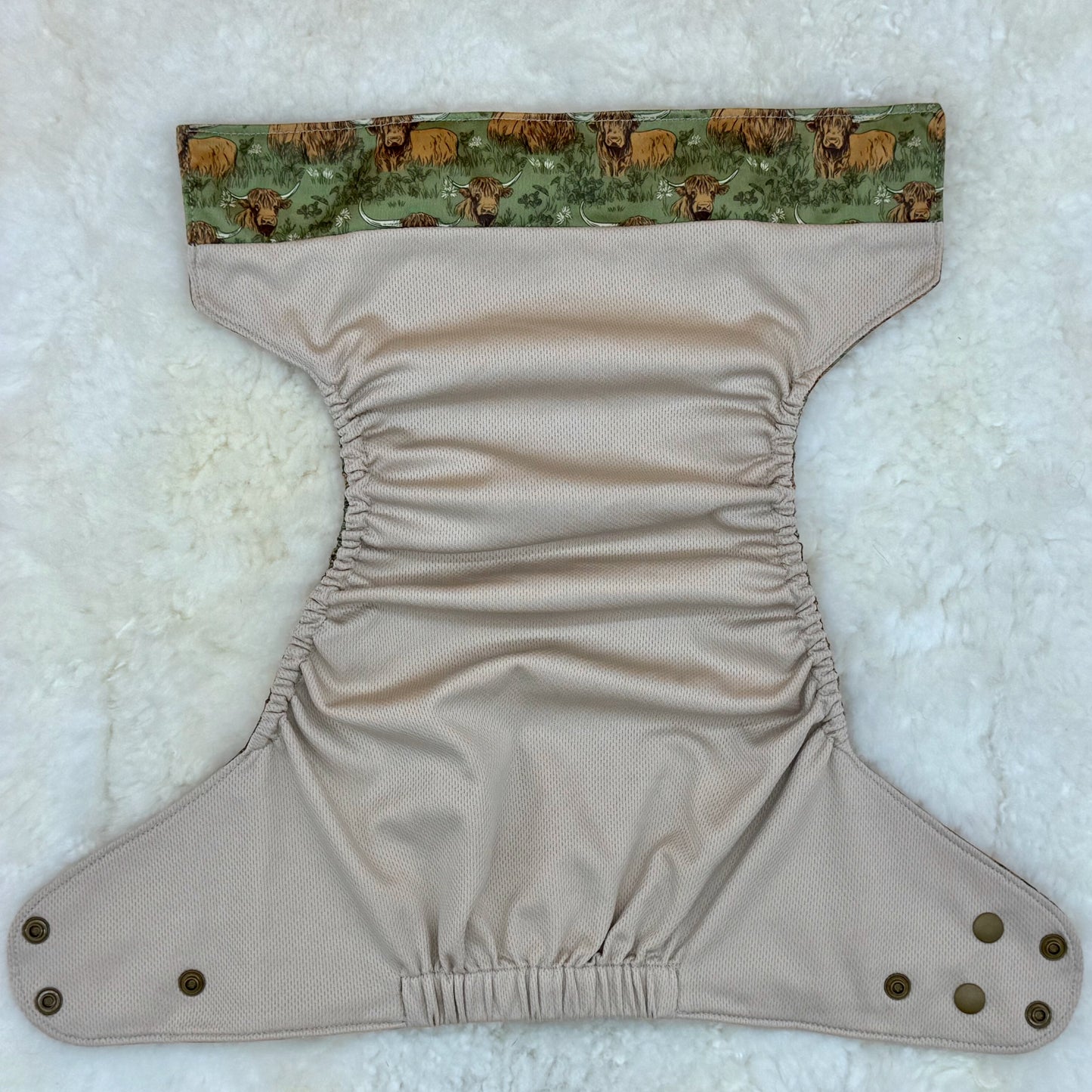 Redwoods Highland Cows XL AWJ Pocket Diaper