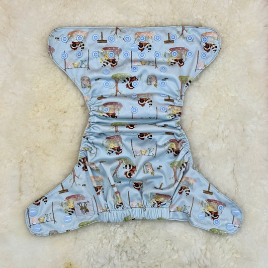 Wickham Wild Raccoon Laundry AWJ Pocket Diaper
