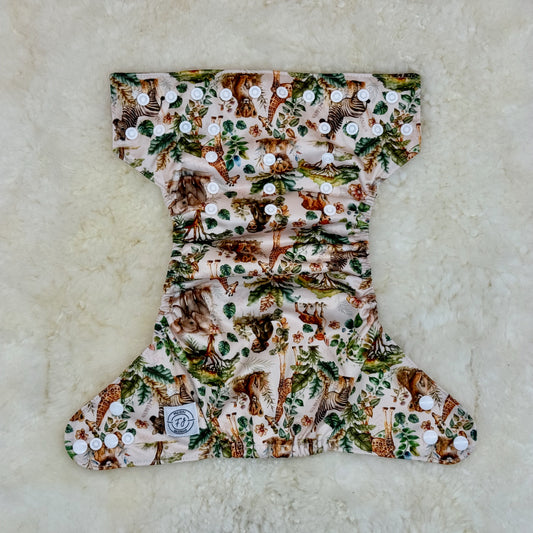 Freida J Designs Safari Animal Print AWJ Pocket Diaper