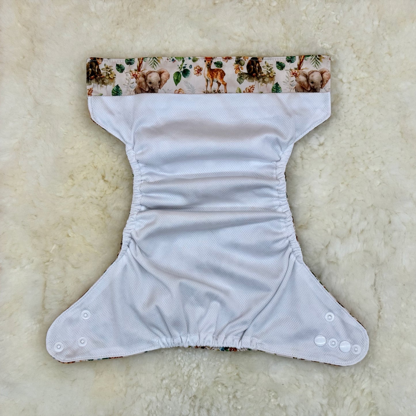 Freida J Designs Safari Animal Print AWJ Pocket Diaper