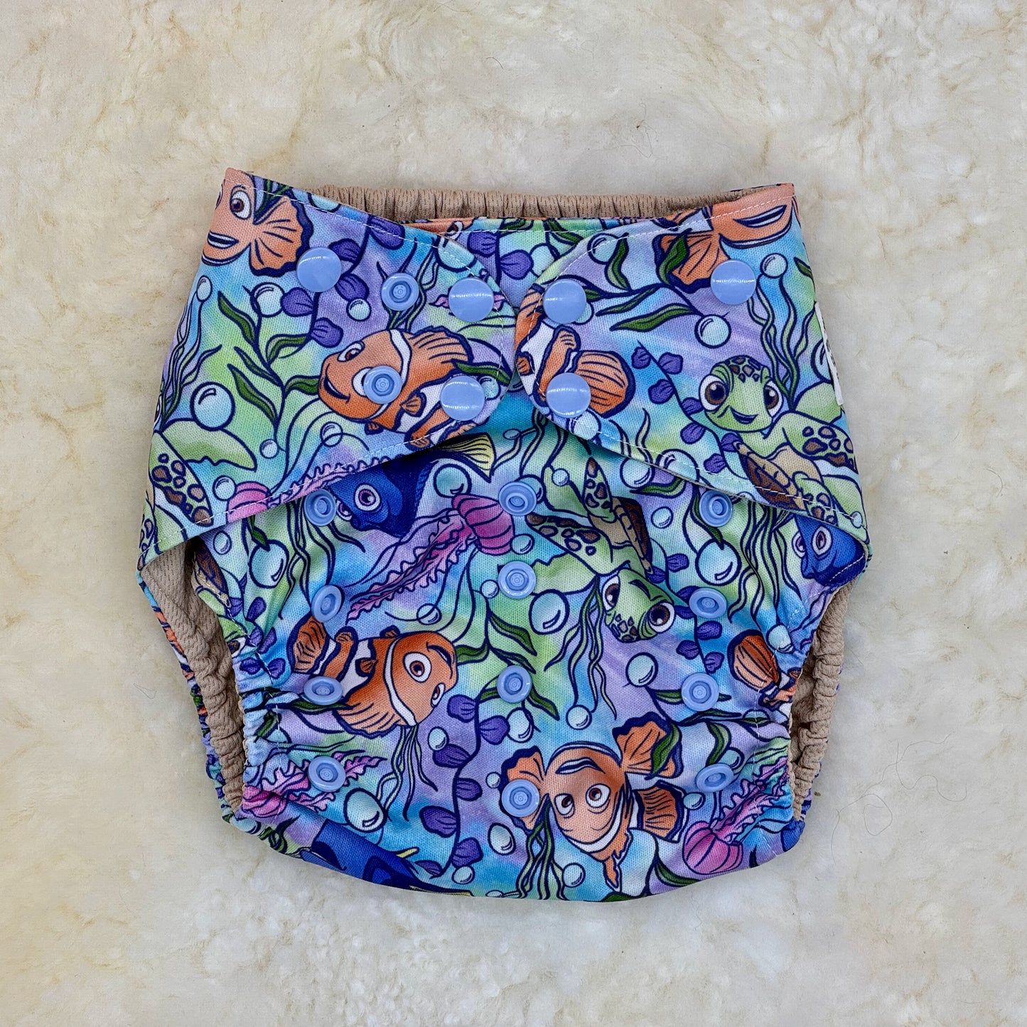 Vida Mia Cloth Sea Friends Nemo Crush Clownfish AWJ Pocket Diaper