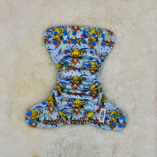 Suga Bums Pokemon All-in-One Newborn AWJ Diaper
