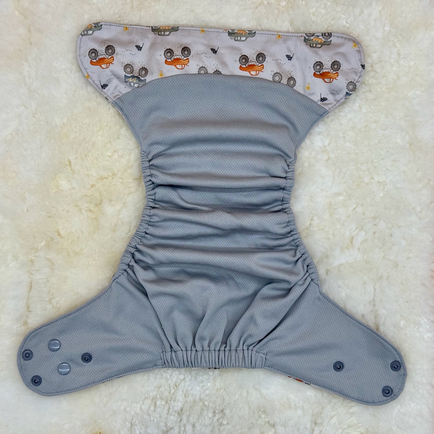 Emerald Cloth Co Monster Trucks AWJ Pocket Diaper