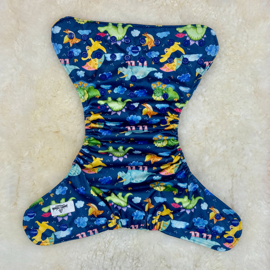 Sweet Cheeks Dinosaurs AWJ Pocket Diaper