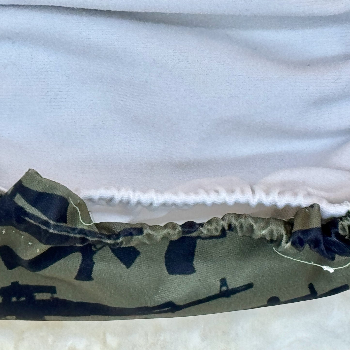 Squishy Tushie Military Green Pew Diaper - Imperfect
