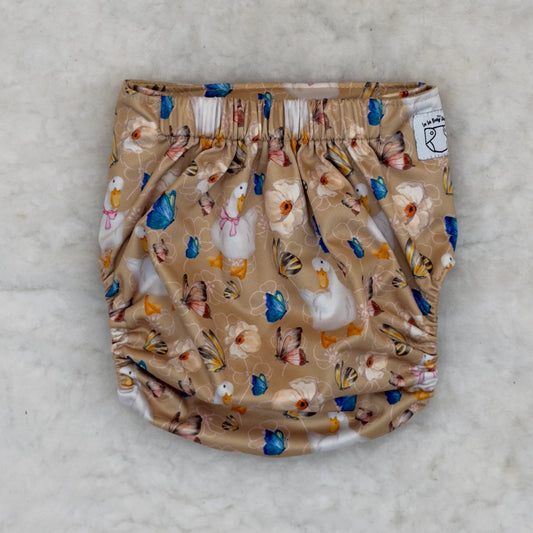La La Booty Butterflies Goose Floral AWJ Pocket Diaper - Brand New