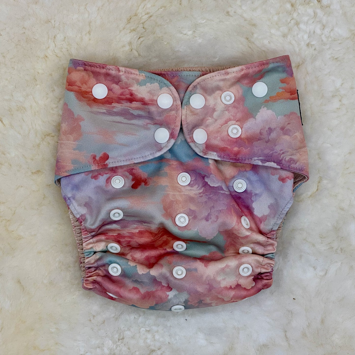 Little Haven Cloth Pink Watercolor AWJ Pocket Diaper
