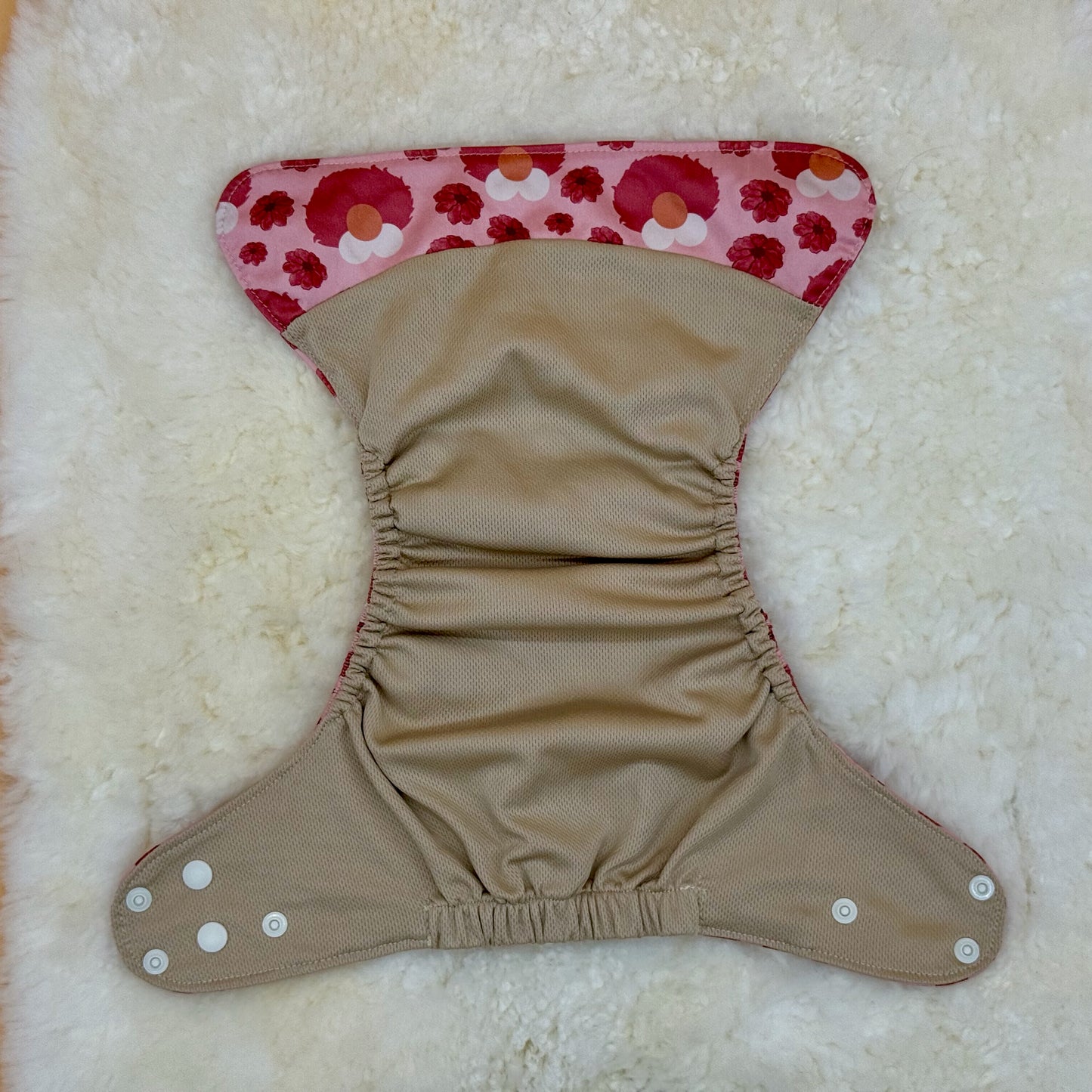 My Dear Cloth Red Furry Friend AWJ Pocket Diaper