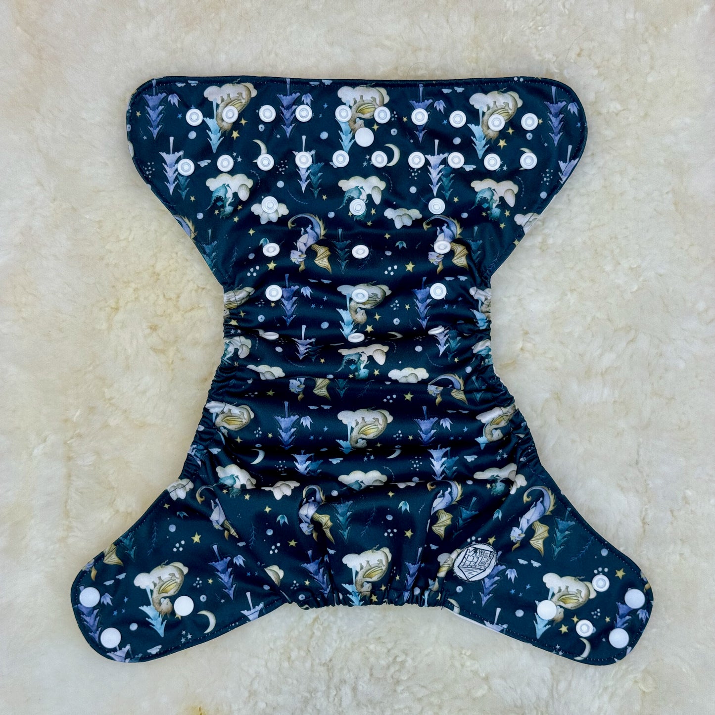 Stout House Baby Dragon AWJ Pocket Diaper - Stained