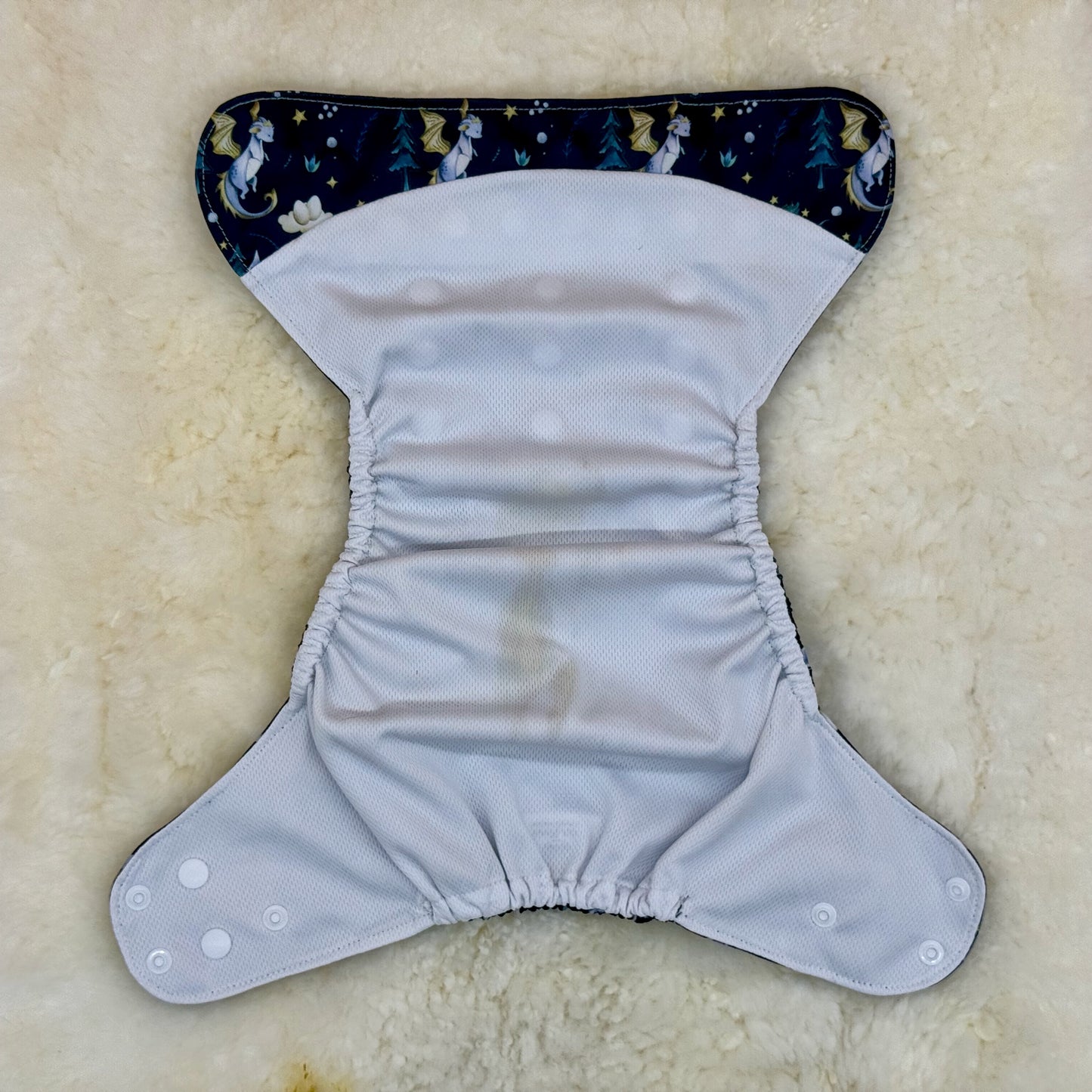 Stout House Baby Dragon AWJ Pocket Diaper - Stained