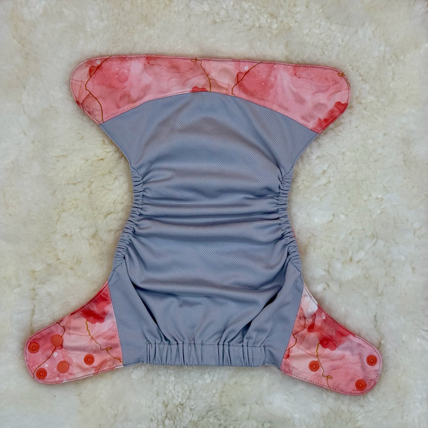 Wickham Wild Red Watercolor AWJ Pocket Diaper