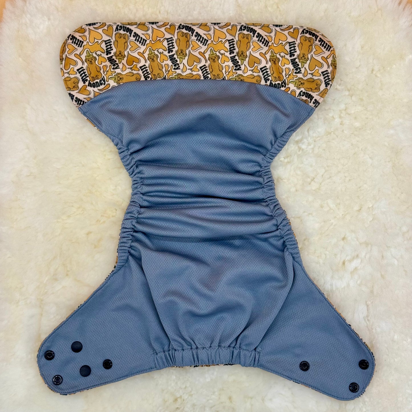 Basic Stitch Little Honey Bear AWJ Pocket Diaper