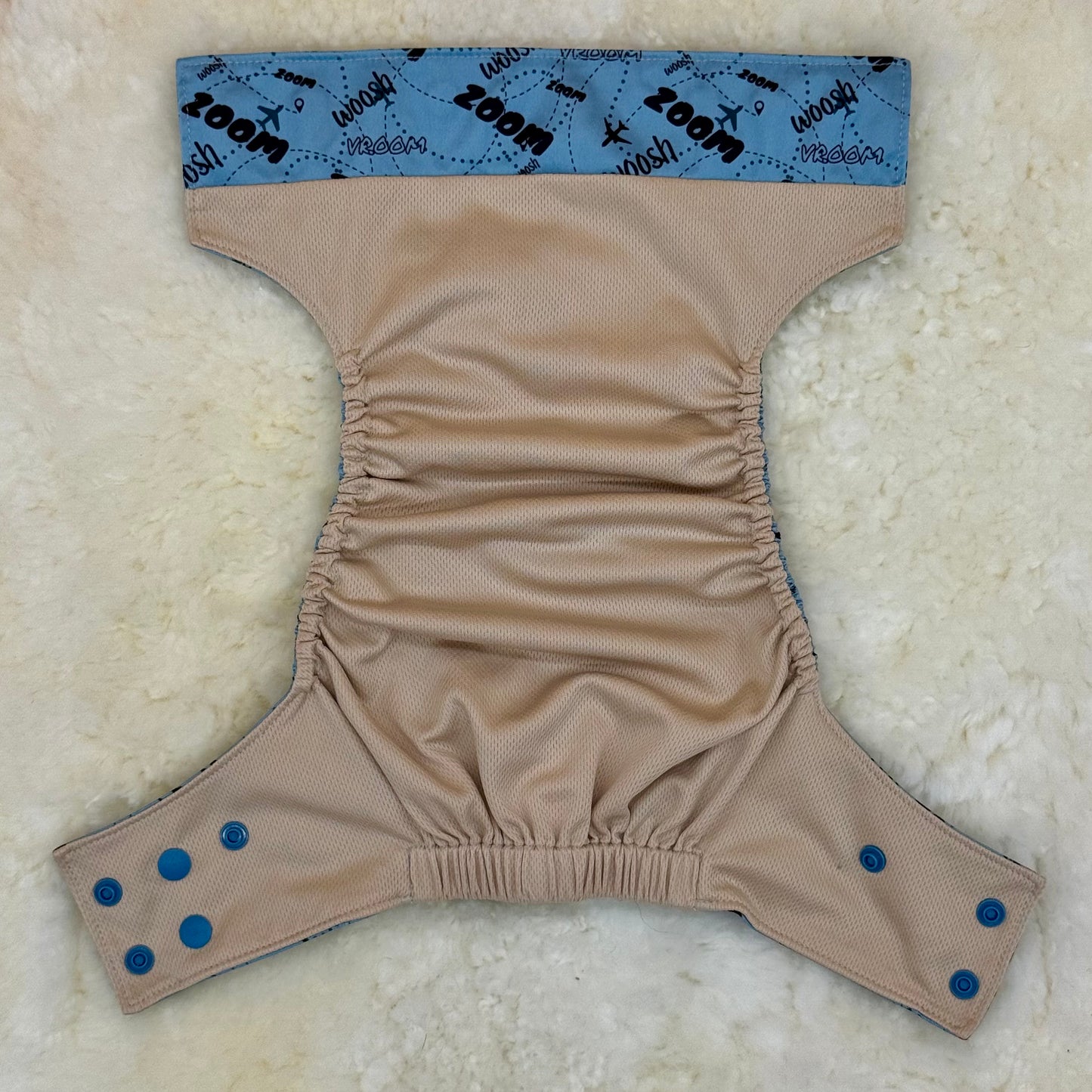 La La Booty Zoom Planes AWJ Pocket Diaper