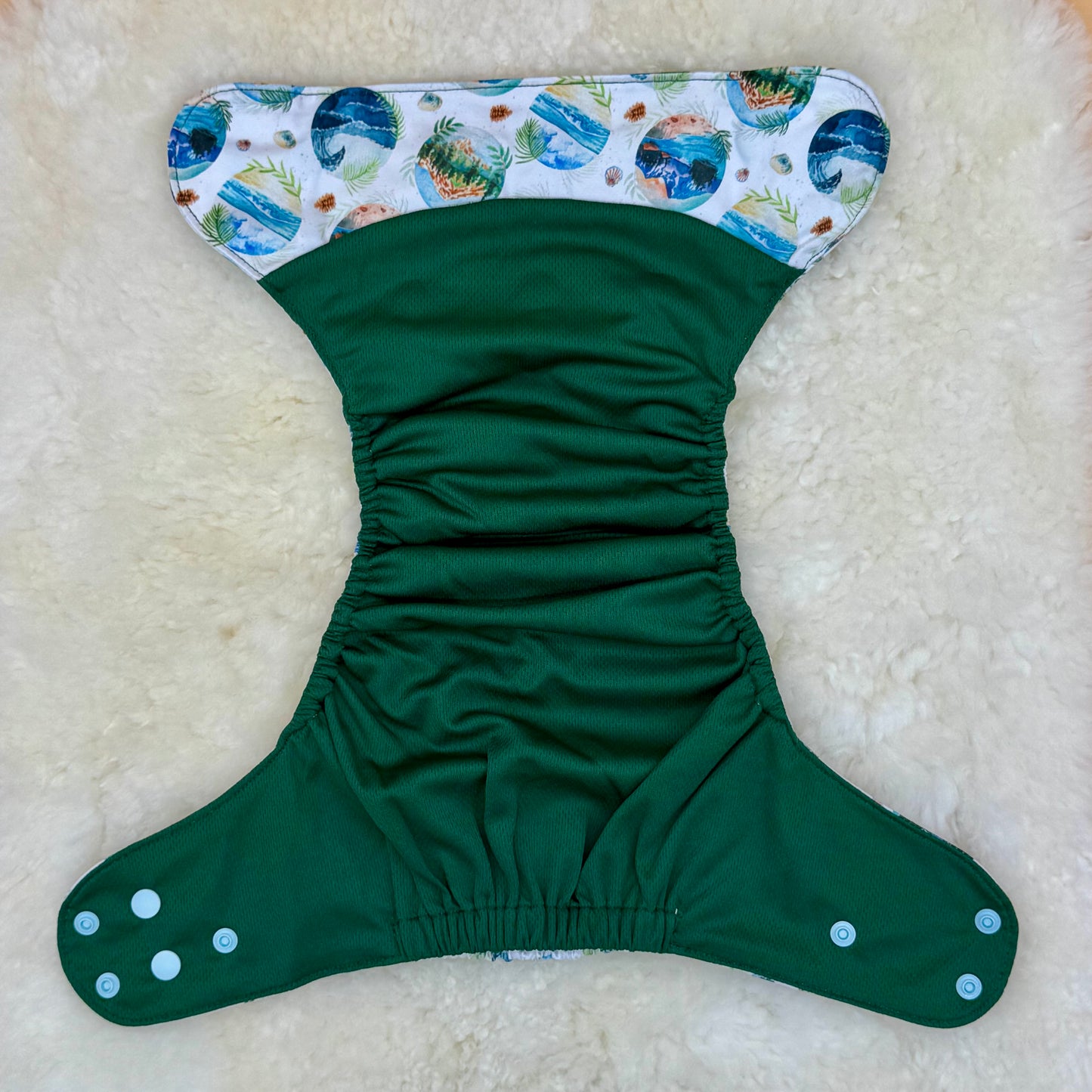 Emerald Cloth Co Hawaii Tropical AWJ Pocket Diaper
