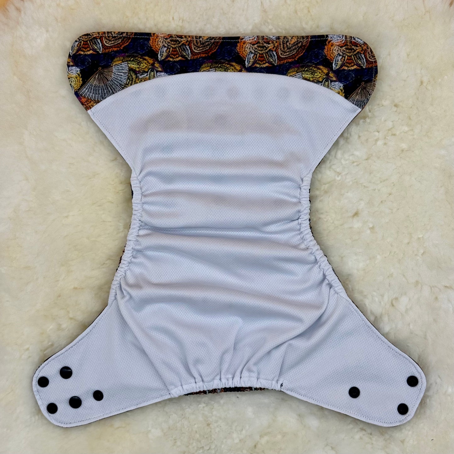 Stout House Fox Fan AWJ Pocket Diaper - Loose Elastic