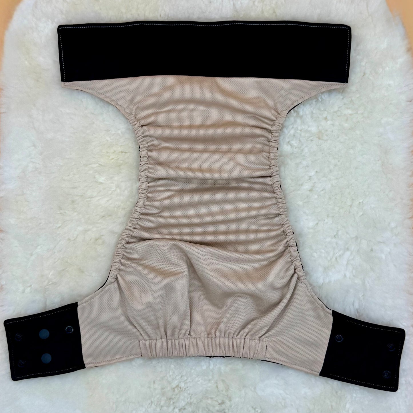 La La Booty Solid Black XL AWJ Pocket Diaper