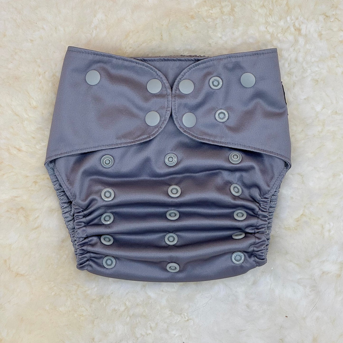 Little Haven Cloth Solid Silver Gray AWJ Pocket Diaper
