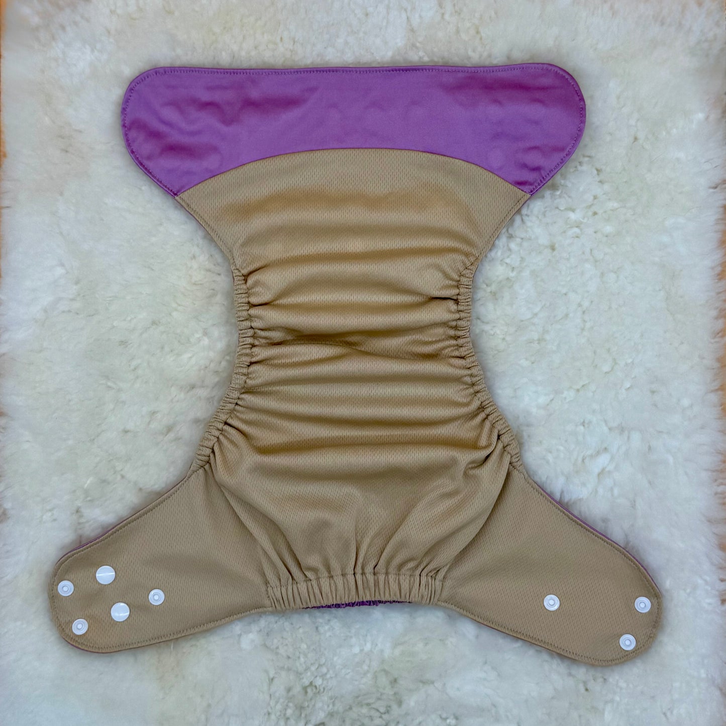 Emerald Cloth Co Solid Pink Purple AWJ Pocket Diaper