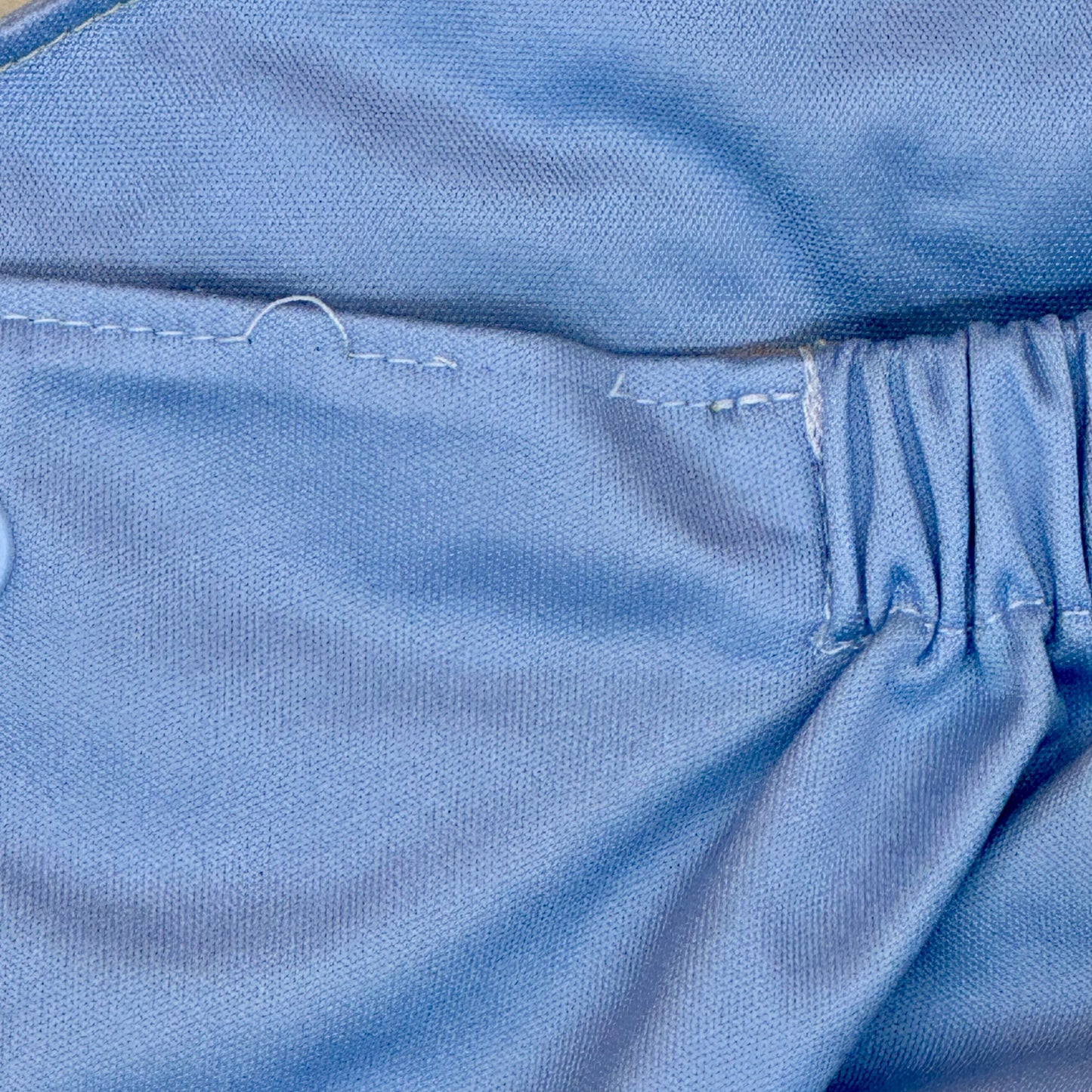 La La Booty Solid Light Blue AWJ Pocket Diaper - Imperfect