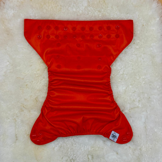 Texas Tushies Solid Red AWJ Pocket Diaper