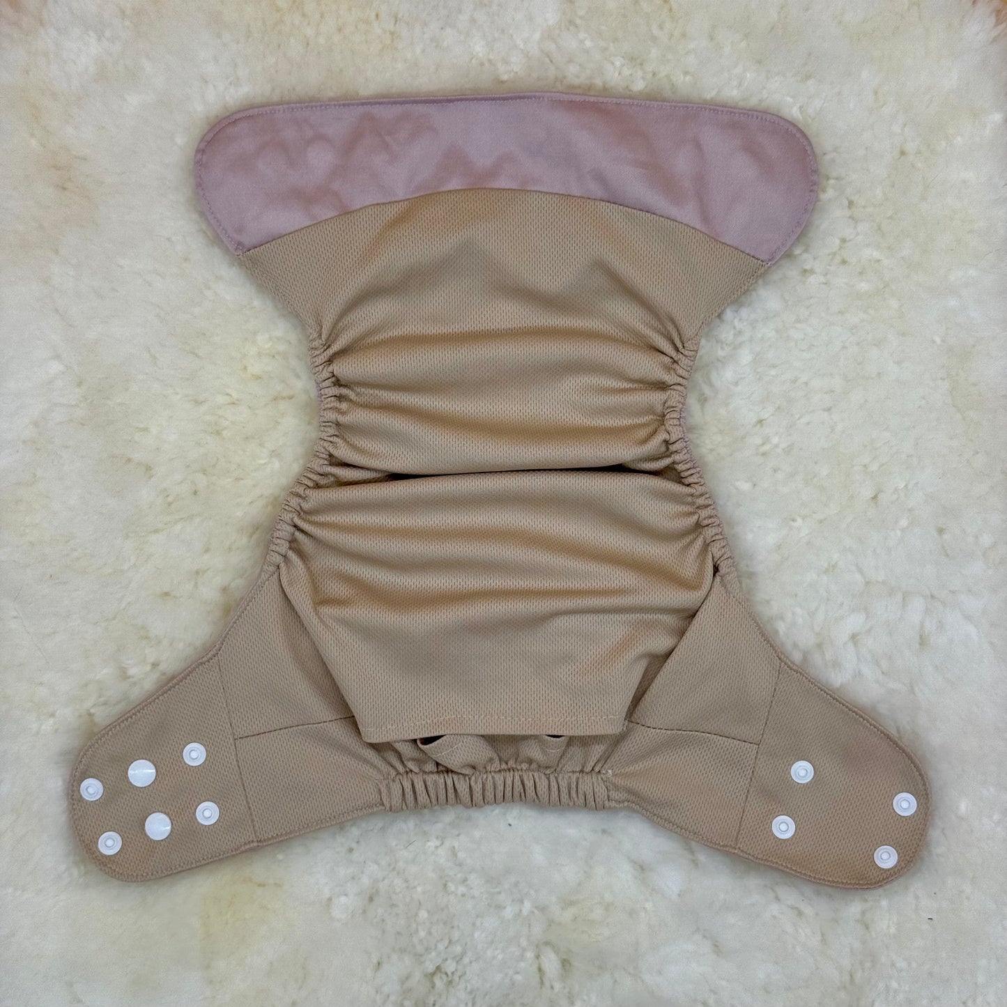 Dino Diapers Solid Light Pink AWJ Pocket Diaper