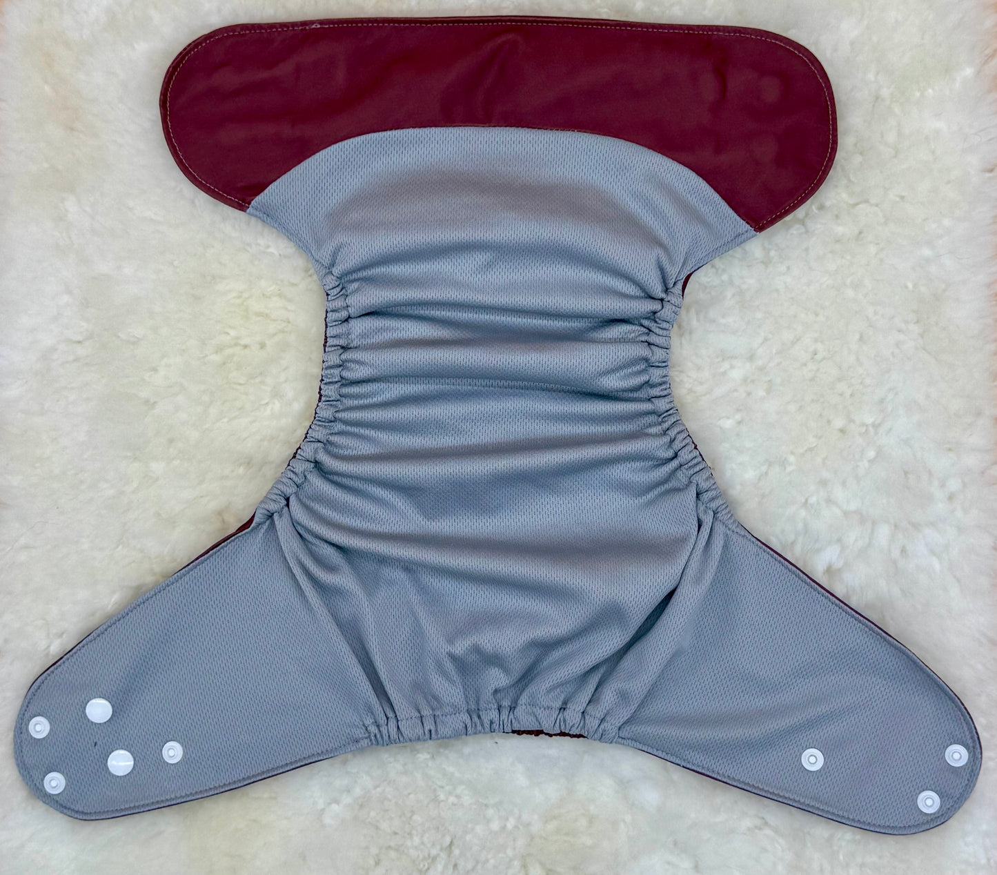 Greyden Diapers Solid Brown Burgundy AWJ Pocket Diaper