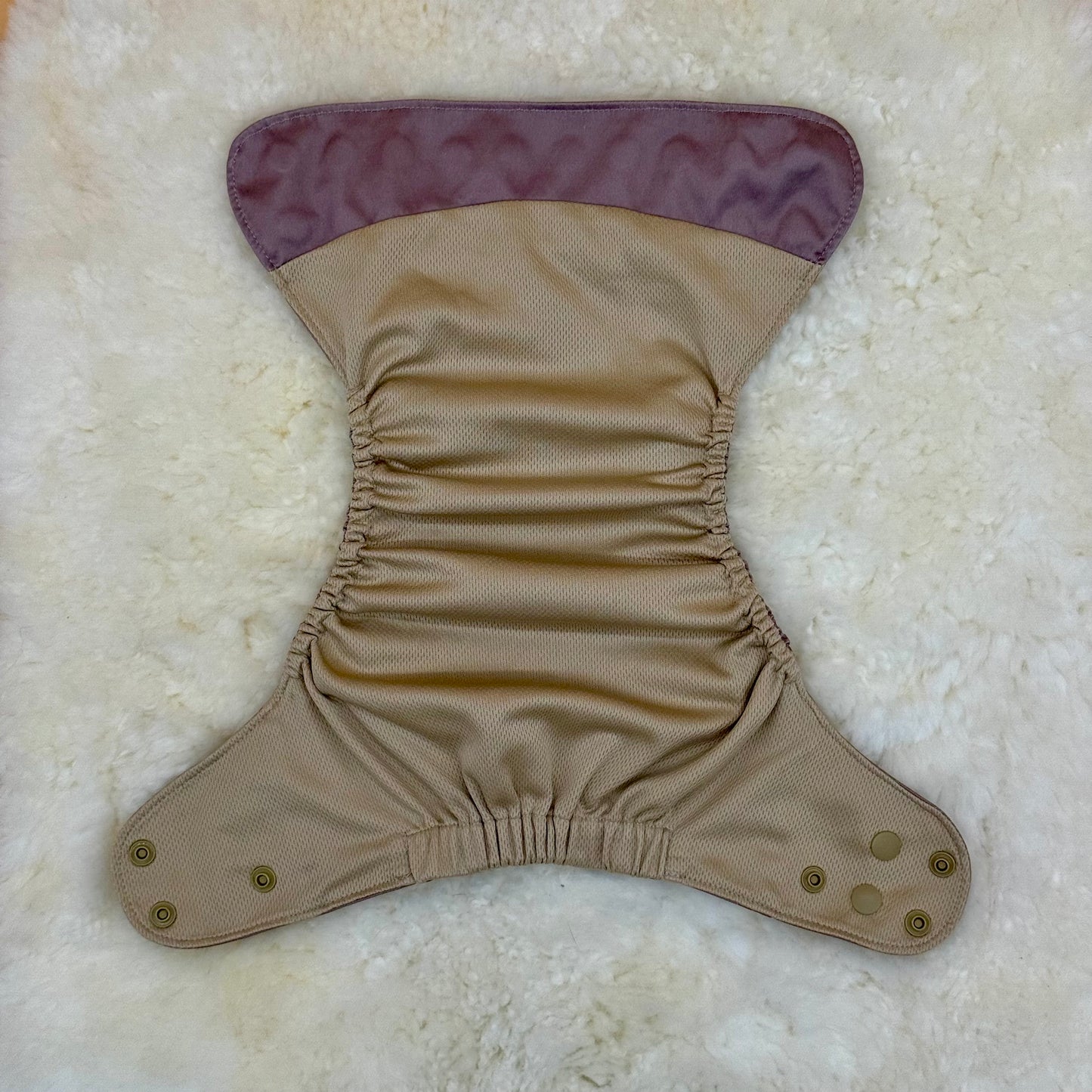 Lavender & Vervain Solid Mauve AWJ Pocket Diaper