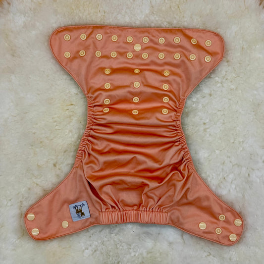 Wickham Wild Solid Light Orange AWJ Pocket Diaper