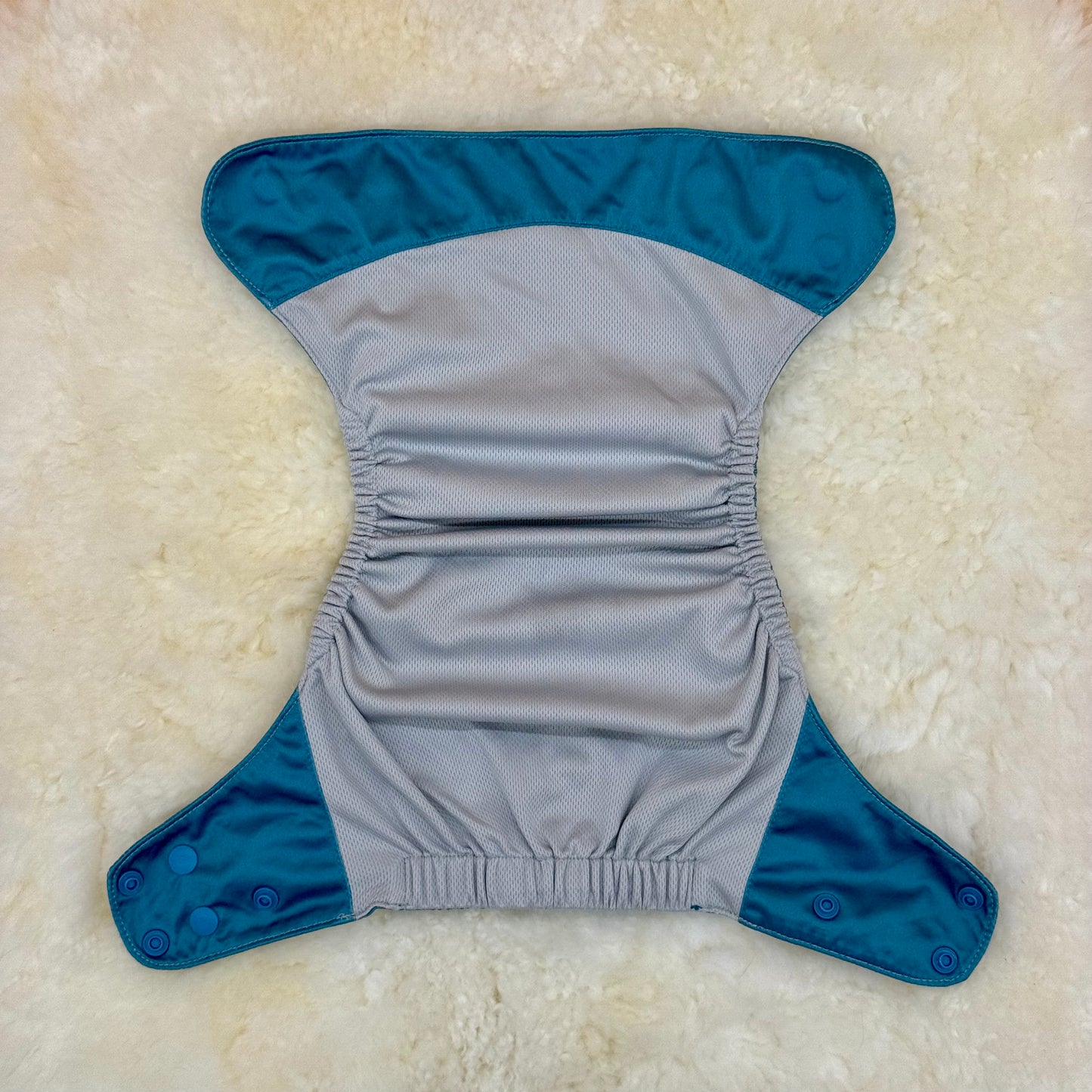 Wickham Wild Solid Teal Blue AWJ Pocket Diaper