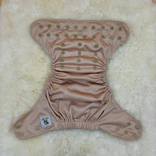 Wickham Wild Solid Tan AWJ Pocket Diaper