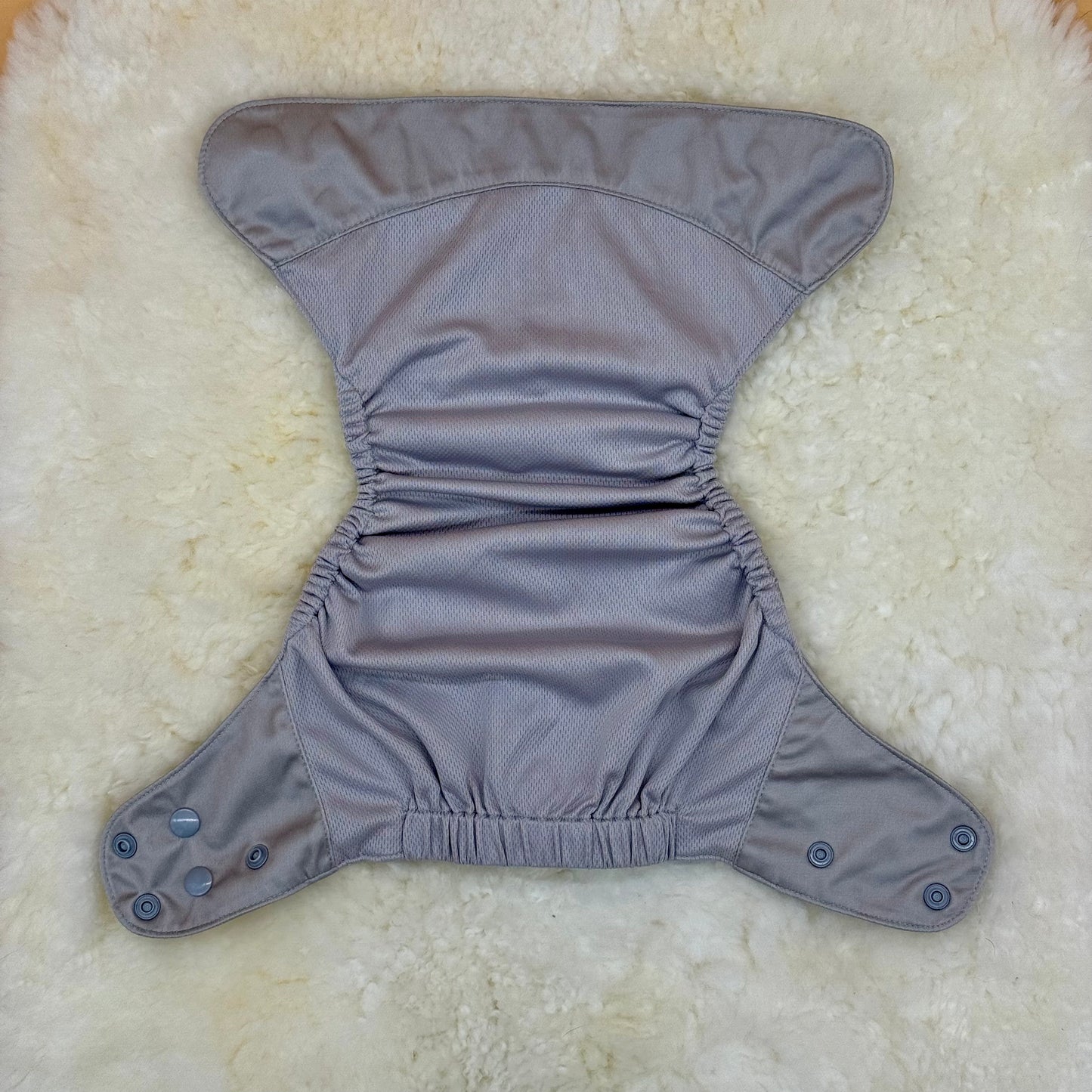 Little Haven Cloth Solid Silver AWJ Pocket Diaper