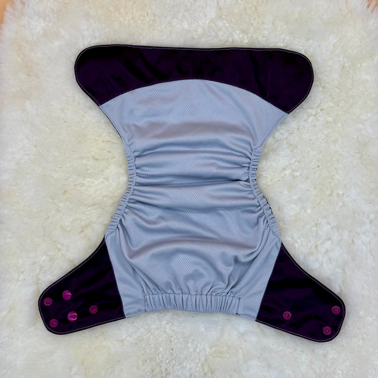 Wickham Wild Solid Dark Wine Color AWJ Pocket Diaper
