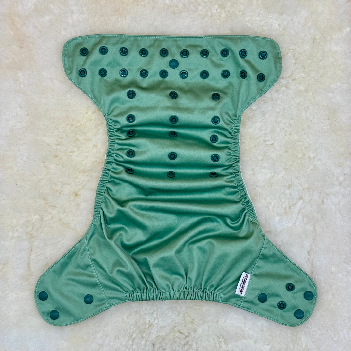 Beach Buns Solid Light Green AWJ Pocket Diaper