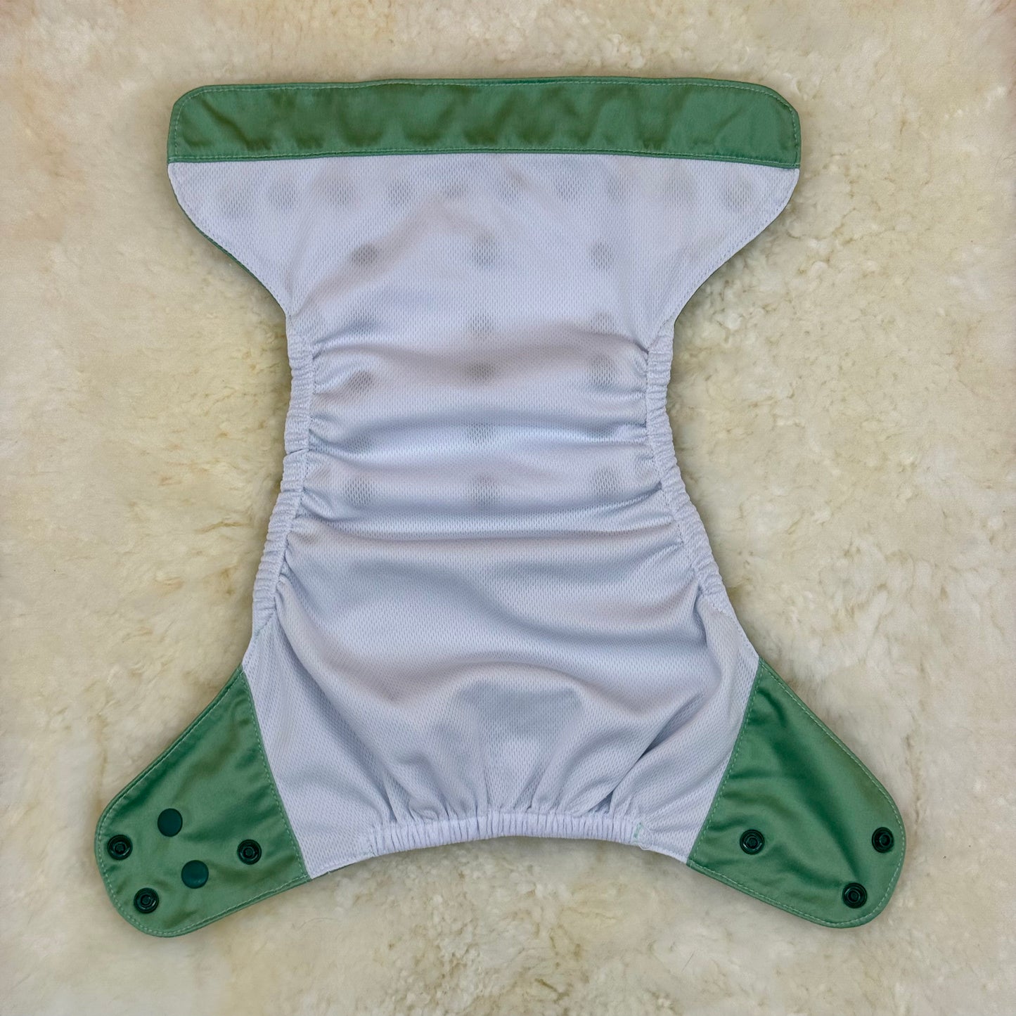 Beach Buns Solid Light Green AWJ Pocket Diaper