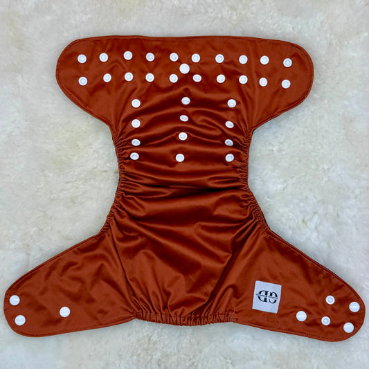 Greyden Diapers Solid Burnt Orange AWJ Pocket Diaper