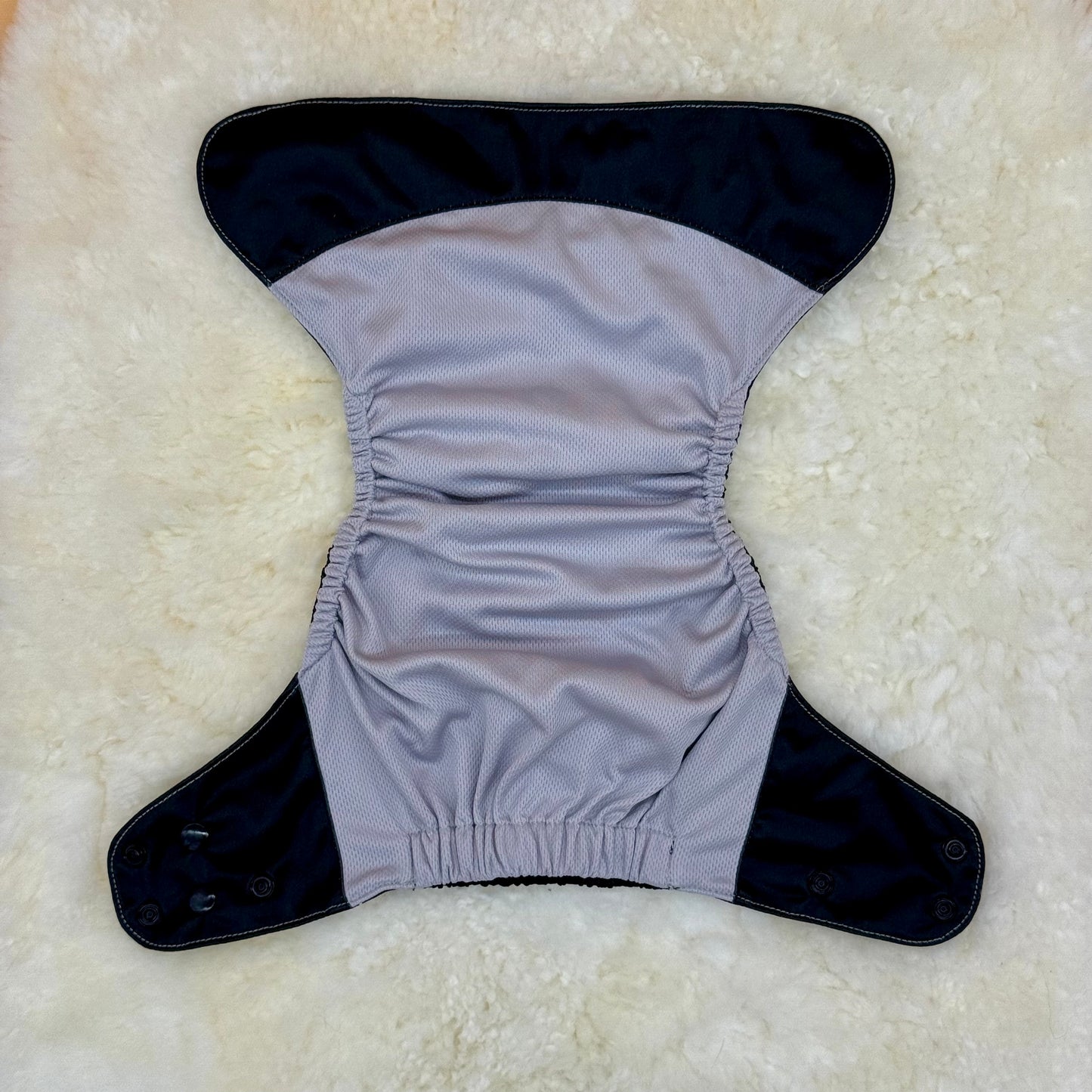 Wickham Wild Solid Black AWJ Pocket Diaper
