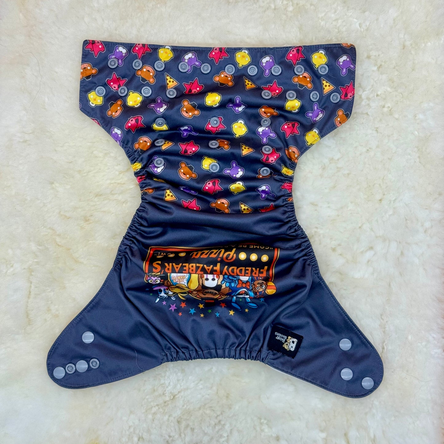 Bear Booties Freddy Fazbear’s Pizza Pocket Diaper - Loose Stitches