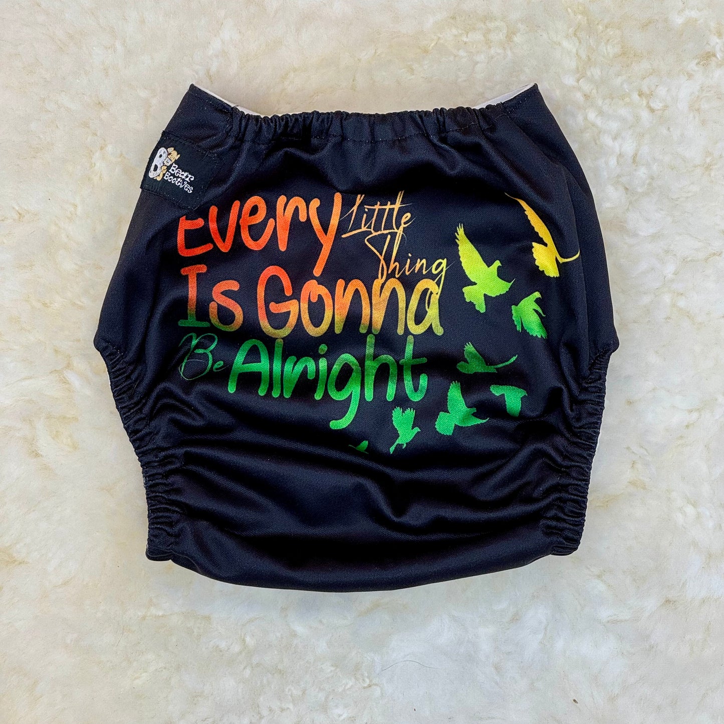 Bear Booties Every Little Thing Is Gonna Be Alright Pocket Diaper