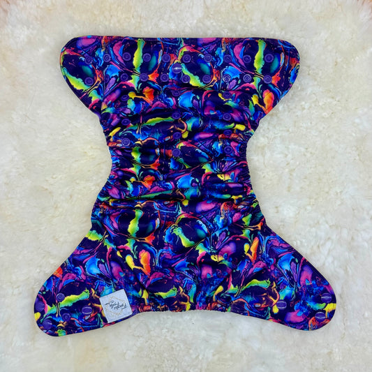 Fajardo’s Family Decor Neon Rainbow Colors AWJ Pocket Diaper