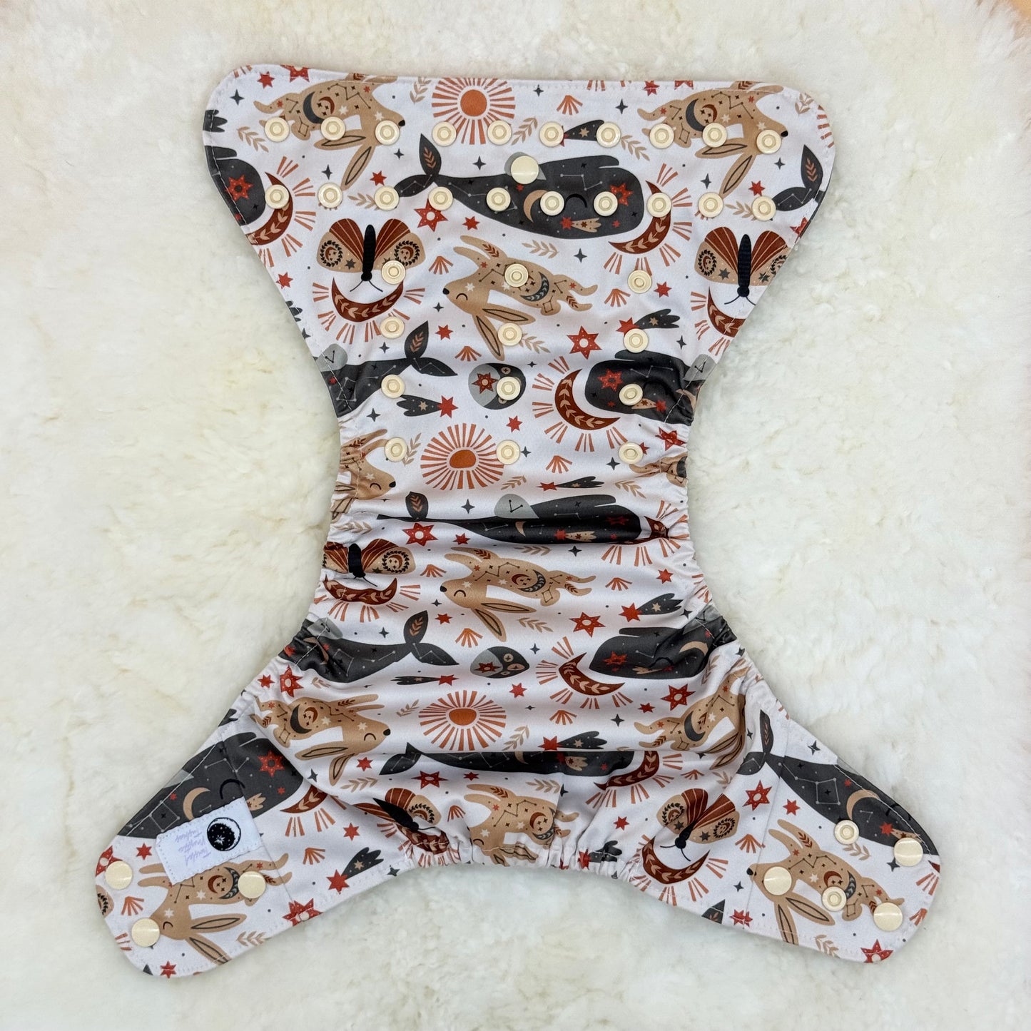 Twisted Mystic Tushies Sky Constellations Animals AWJ Pocket Diaper